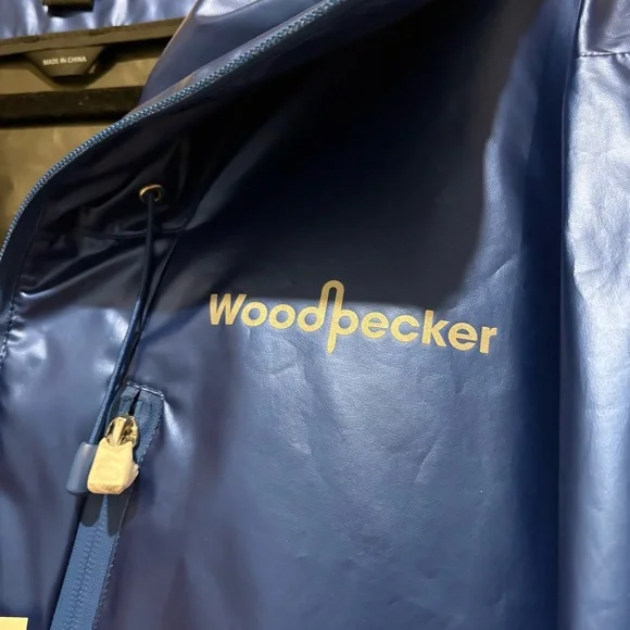 Woodpecker Men’s Wind Shell Flash Blue Jacket Hooded Zip Up Brand New NWT - Picture 4 of 13